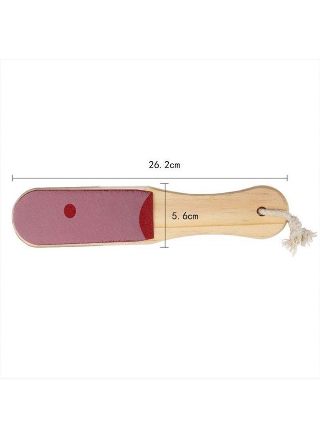 Teensery 2 Pcs Wooden Foot File Double Sided Exfoliating Feet Rasp Callus Dead Skin Remover Pedicure Foot Care Tool  - Image 3