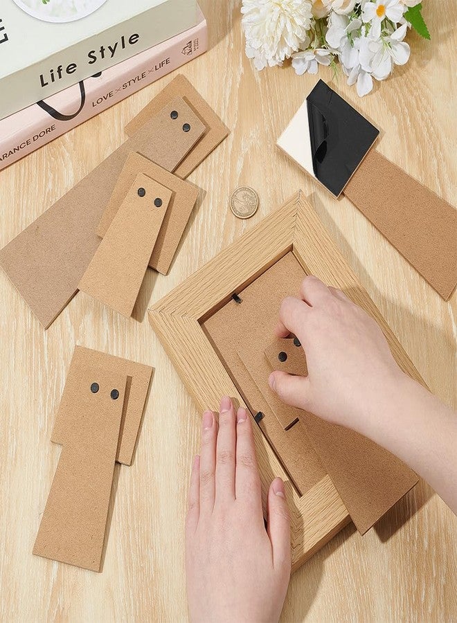 BENECREAT 5 Pcs Easel Back, 5 Sizes Photo Frame Easel, Self-Adhesive Replacement Stand for Back of the Photo Frame - Image 3