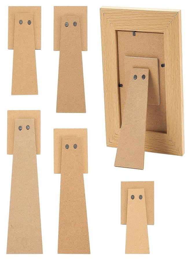 BENECREAT 5 Pcs Easel Back, 5 Sizes Photo Frame Easel, Self-Adhesive Replacement Stand for Back of the Photo Frame - Image 1