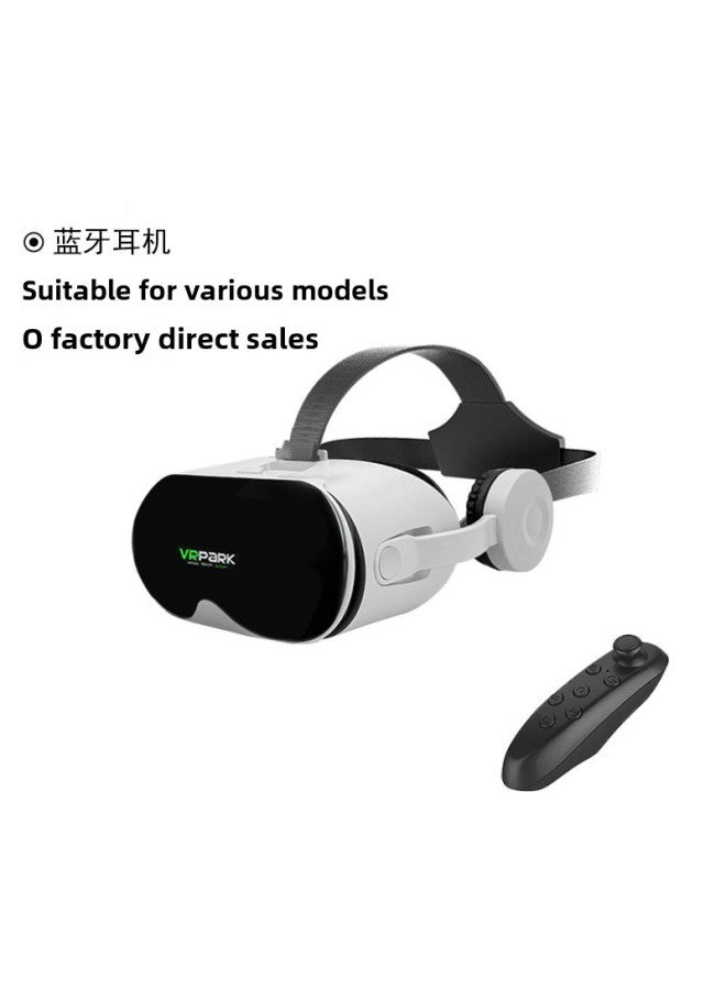 Vr Glasses Mobile Phone Dedicated One-piece Smart 4K Somatosensory 3D Man-machine Game Ar Home Cinema Helmet-Colour:Vr Glasses + Remote Control Y1 Black  - Image 1