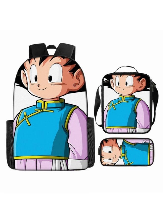 general Common universal printed backpack - three-piece backpack combination (available for students, children, friends on outings, mountain climbing, etc.) - Image 2