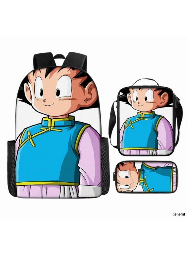 general Common universal printed backpack - three-piece backpack combination (available for students, children, friends on outings, mountain climbing, etc.) - Image 1