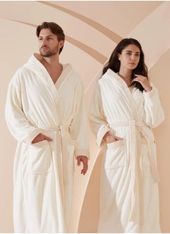 Reefi Off White Modern Robe with A Cab Reefi  L  - Image 1
