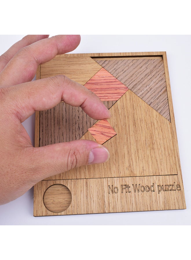 Disappeared Square One-piece Delivery Supply Price Friendly Wooden Puzzle Strength Factory-Color:Hexagonal Warrior - Image 5