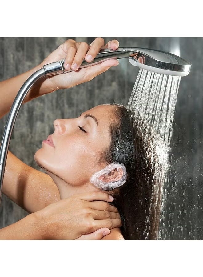 300 Pcs Ear Protector Caps Disposable Elastic Clear Shower Water Ear Covers Large for Hair Dye, Shower, Bathing Ear Cover Caps,Spa Home Use Hotel and Hair Salon - Image 5