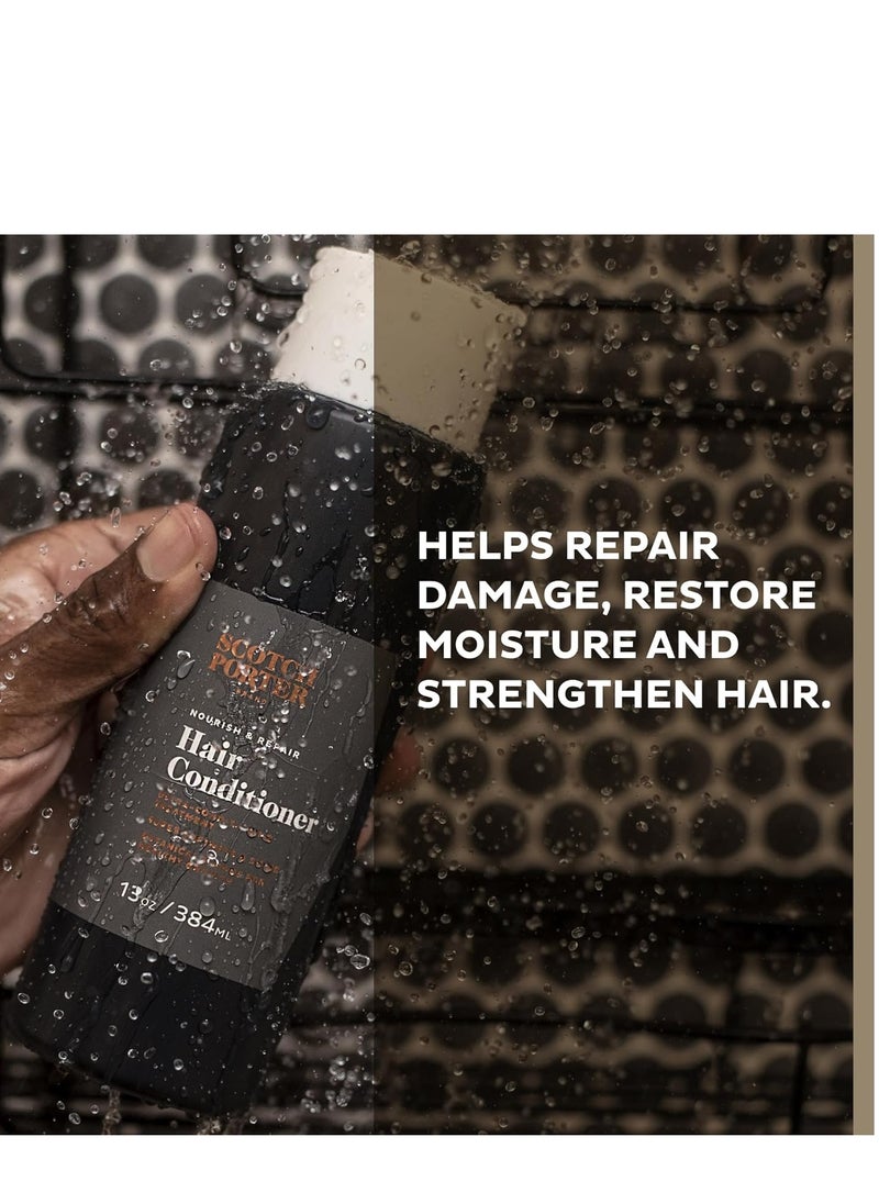 scotch porter Scotch Porter Nourish & Repair Hair Conditioner for Men | Strengthens, Softens & Prevents Frizz | Free of Parabens, Sulfates & Silicones | Vegan | 13oz Bottle  - Image 3