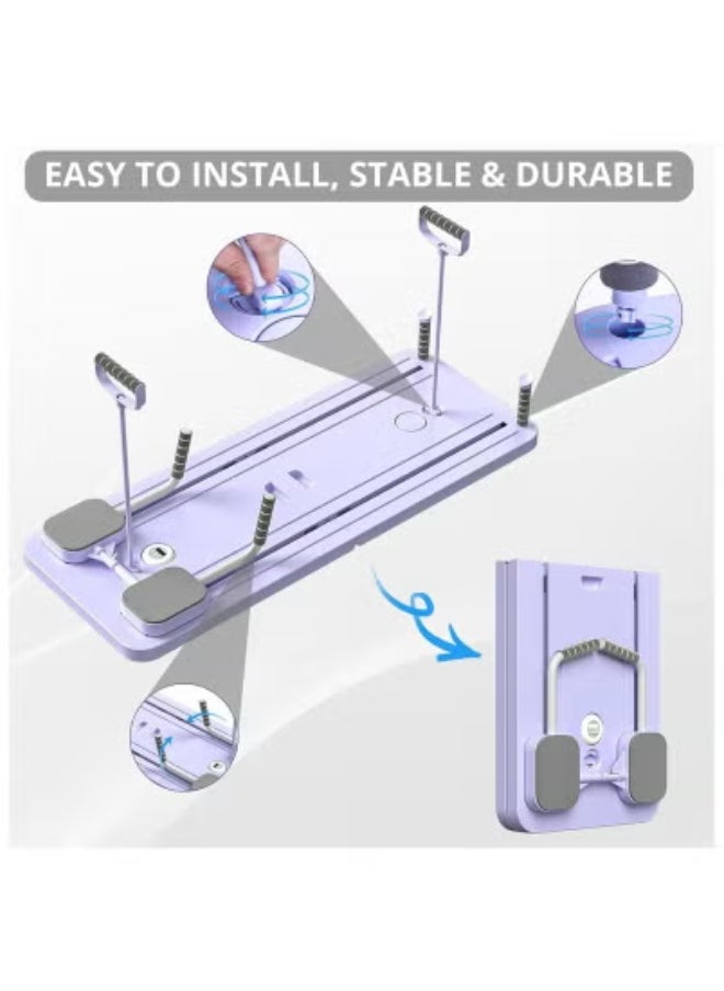 Multifunctional Foldable Pilates Reformer Board with Resistance Bands – Full-Body Home Workout Platform for Fat Burning, Core Training, and Body Toning – Portable Compact Fitness Board for Beginners & Advanced Users – Ideal for Strength, Balance & Flexibility