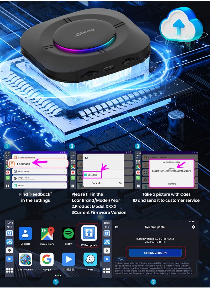 Carlinkit - CarlinKit SM6125 CarPlay Ai Box 8-cores Android 13 TV Streaming Box for Car Wireless Carplay Android Auto Box 4G LTE WiFi 8GB+128GB - Image 1