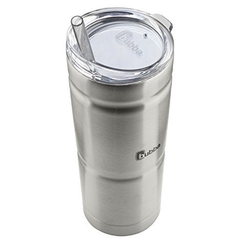 Bubba Envy Stainless Steel Tumbler with Straw, Stainless Steel with Clear Lid, 24oz - Image 2