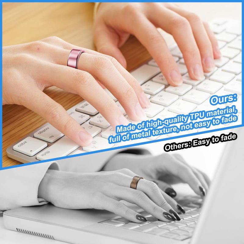 Hexasider 5 Pack Ring Cover Compatible with Oura Ring Gen 4/Oura Ring Gen 3 Horizon/Heritage, Abrasion-Resistant TPU Case for Oura Ring Protector Accessories for Oura Size 9 - Image 4