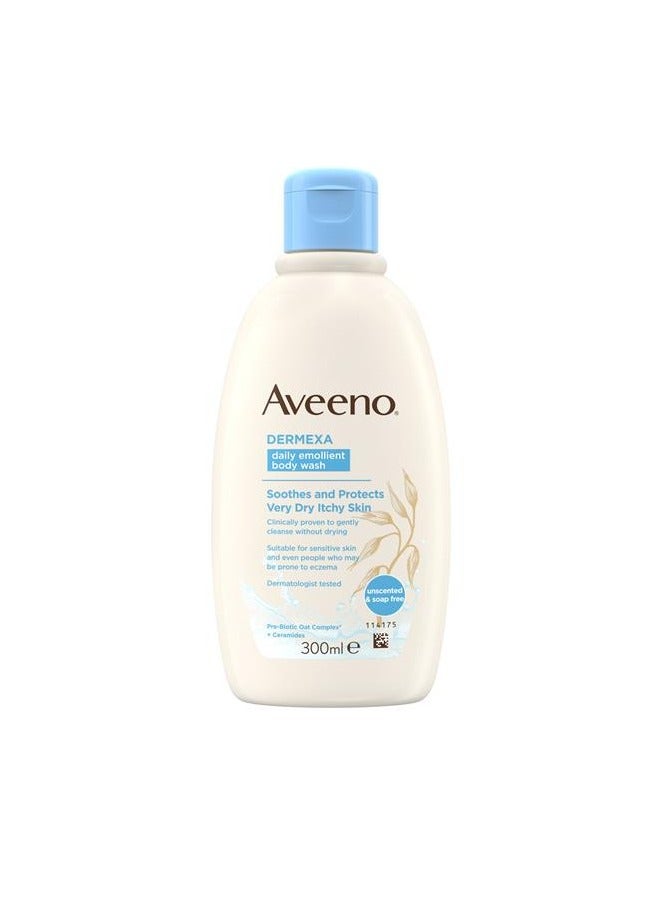 غسول مرطب للجسم ديرمكسا من افينو - 300 مل‎