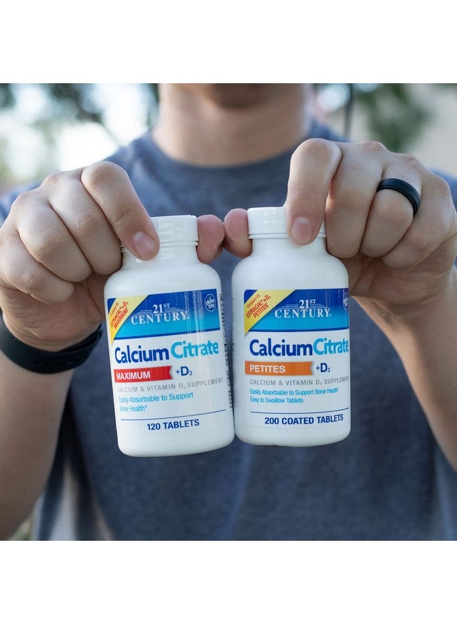 21st Century أقراص كالسيم سترات + د3 الصغيرة المغلفة 200 حبة - Image 5