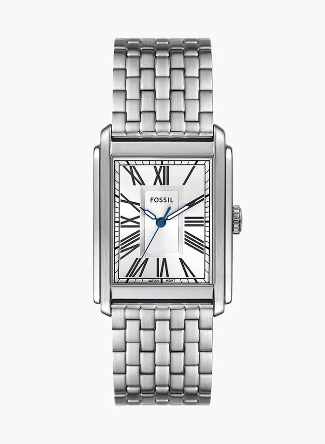 فوسيل ساعة كارواي بثلاث عقارب من الفولاذ المقاوم للصدأ FS6008 - 30 مم - Image 1