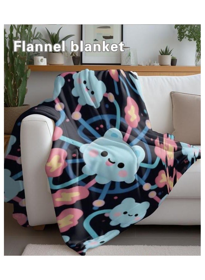 general Flannel thin blanket (warm and comfortable, suitable for sleep, gaming, dust removal and sandproof) 150cm*200cm - 1157 - Image 1
