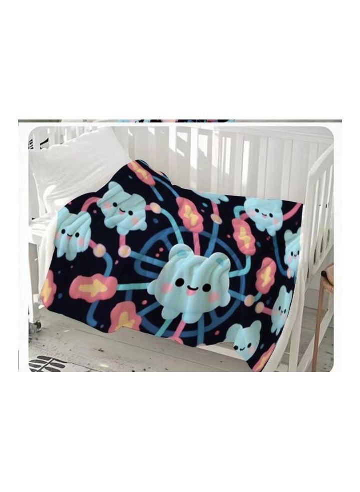 general Flannel thin blanket (warm and comfortable, suitable for sleep, gaming, dust removal and sandproof) 150cm*200cm - 1157 - Image 3