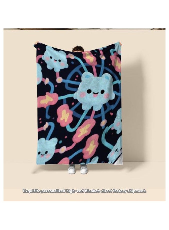 general Flannel thin blanket (warm and comfortable, suitable for sleep, gaming, dust removal and sandproof) 150cm*200cm - 1157 - Image 5