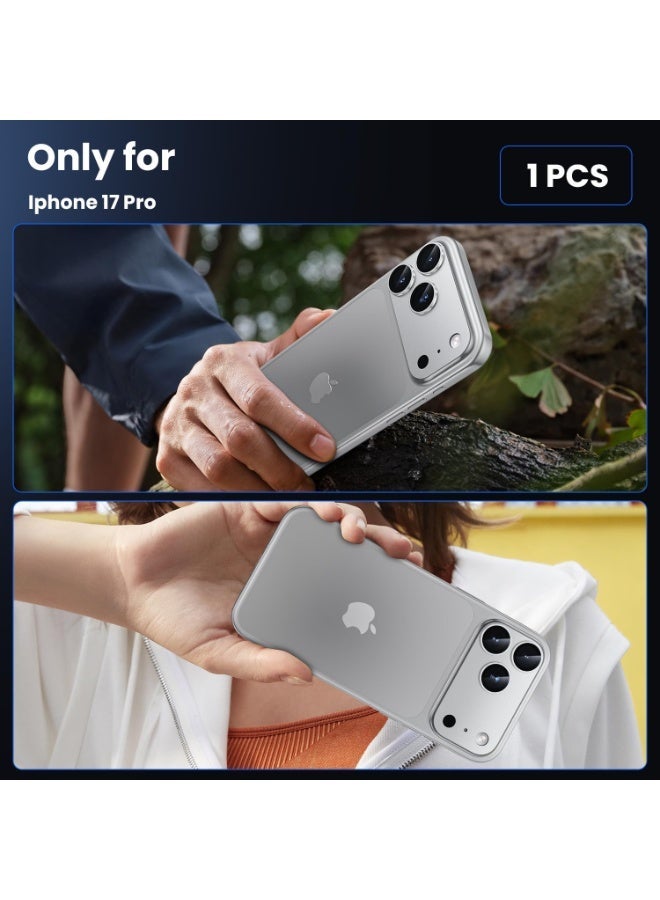 واقي عدسة كاميرا آيفون 17 برو - غطاء زجاجي مقوى مقاوم للكسر بدرجة صلابة 9H، مصنوع من المعدن غير اللامع، مقاوم للخدوش، متوافق مع أغلفة الحماية، من الدرجة العسكرية. - Image 3