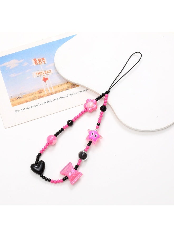 NIBEMINENT Phone Charm/ Chain Strap for Women Girls, Little Fragrance Flower Cell Phone Case Lanyard Wrist Strap