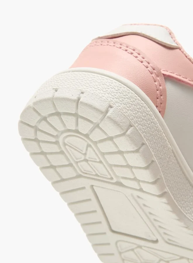 Flora Bella By Shoexpress Girls Panelled Sneakers With Hook And Loop Closure