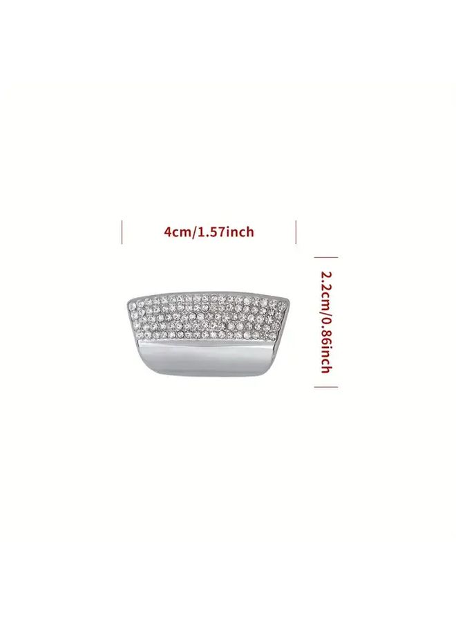 Preciosa Crystal Armrest Box Button for Mercedes E Class W213 2016 2023 Zinc Alloy Silvery - Image 2