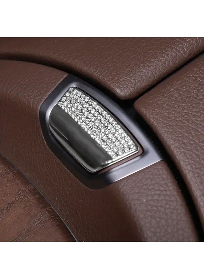 Preciosa Crystal Armrest Box Button for Mercedes E Class W213 2016 2023 Zinc Alloy Silvery - Image 1
