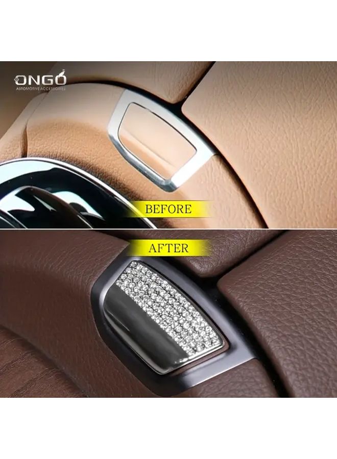 Preciosa Crystal Armrest Box Button for Mercedes E Class W213 2016 2023 Zinc Alloy Silvery - Image 4
