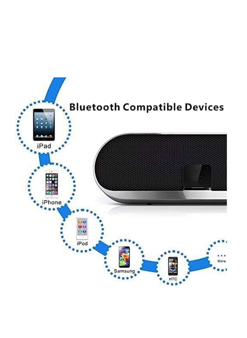 SYOSI 30 Pin Bluetooth Adapter, Wireless 30Pin Stereo Audio Adapter Bluetooth 5.0 Music Receiver, Fit for Bose Sounddock II 2 10 Lifestyle V35 135 Digital Music System Home Entertainment Speakers - Image 3