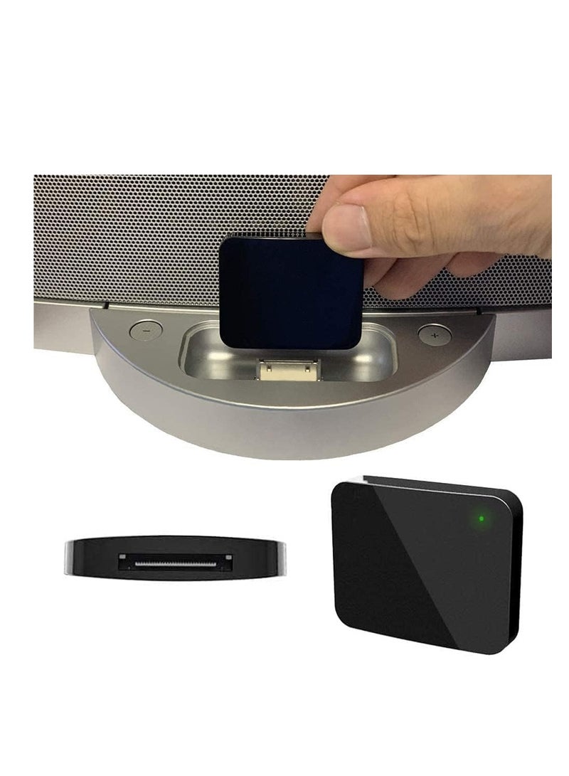 SYOSI 30 Pin Bluetooth Adapter, Wireless 30Pin Stereo Audio Adapter Bluetooth 5.0 Music Receiver, Fit for Bose Sounddock II 2 10 Lifestyle V35 135 Digital Music System Home Entertainment Speakers - Image 1