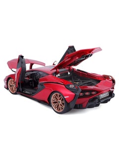 Bburago Elegant 1:18 Scale Lamborghini Sián FKP 37 Diecast Car - Detailed Model for Collectors and Enthusiasts  - Image 4