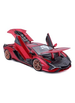 Bburago Elegant 1:18 Scale Lamborghini Sián FKP 37 Diecast Car - Detailed Model for Collectors and Enthusiasts  - Image 5
