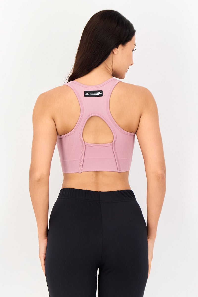 Adidas x Formotion Women Sportswear Fit Training Sports Bra, Mauve - Image 2