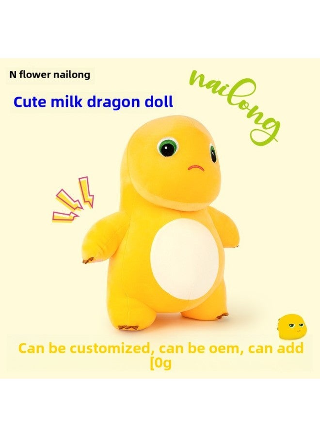 Authentic Plush Toy Dragon Year Sleepy Pillow Doll Cartoon Stuffed Animal Super Soft Short Plush Material Customizable Size-Specifications:23cm Milk Dragon Bag  - Image 1