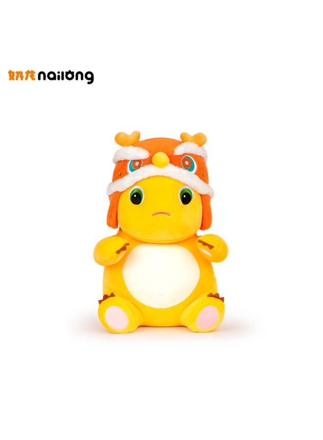 Authentic Plush Toy Dragon Year Sleepy Pillow Doll Cartoon Stuffed Animal Super Soft Short Plush Material Customizable Size-Specifications:23cm Milk Dragon Bag  - Image 2