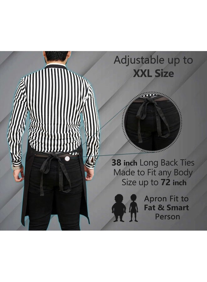 Ruvanti Professional Grade Durable Extra Large XXL Men/Women Aprons for Cooking BBQ Work Chef Apron - Image 4