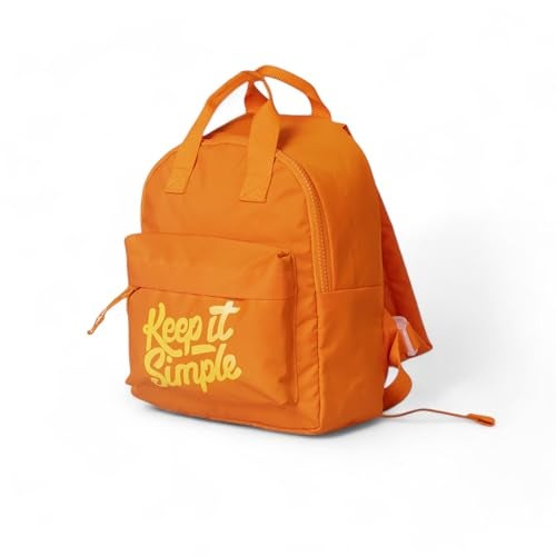 QIPS Keep It Simple 11-Inch Stylish & Trendy Mini Backpack for Travel, College & Daily Use | Compact & Durable Bag for Girls & Women - Orange - Image 5