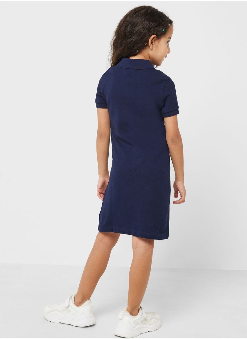 LACOSTE - Kids Pocket Detail Dress - Image 1