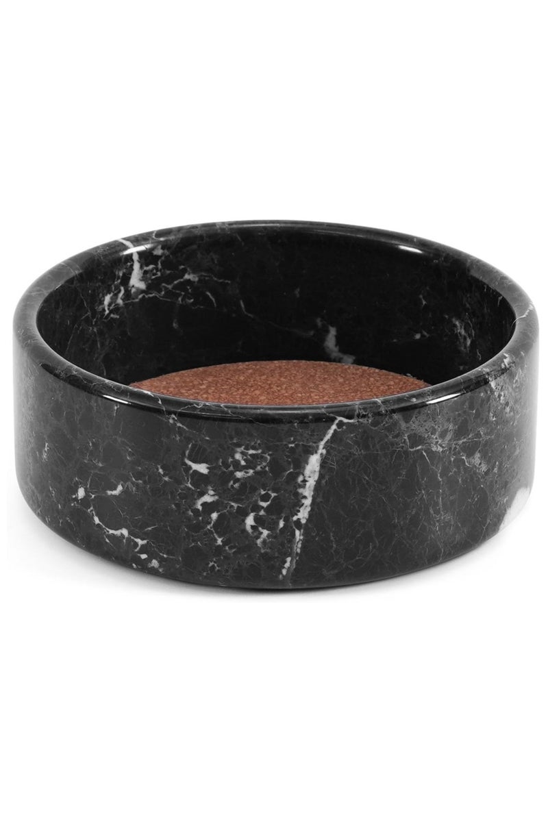 RADICALn Black Marble Wine Coasters | 5.5" Handmade Bottle Coasters for Home Bar & Dining Room - Image 1