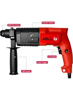 iBELL Rotary Hammer Drill Machine Rh20 23 Sds Chuck 500W 850Rpm 20Mm With Accessories  - Image 2
