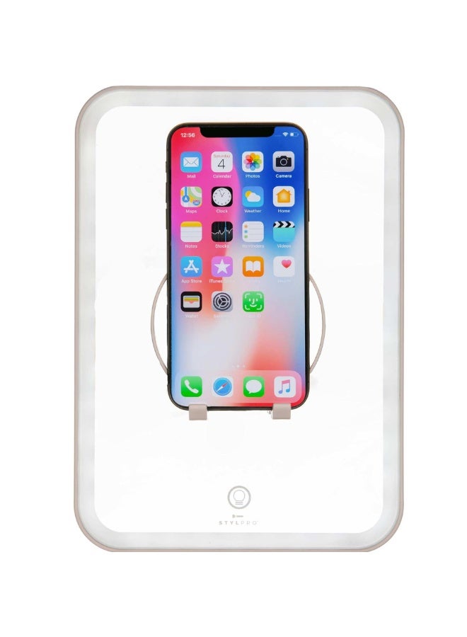 StylPro Glow and Behold Travel Mirror with Selfie Shelf 1unit - Image 3
