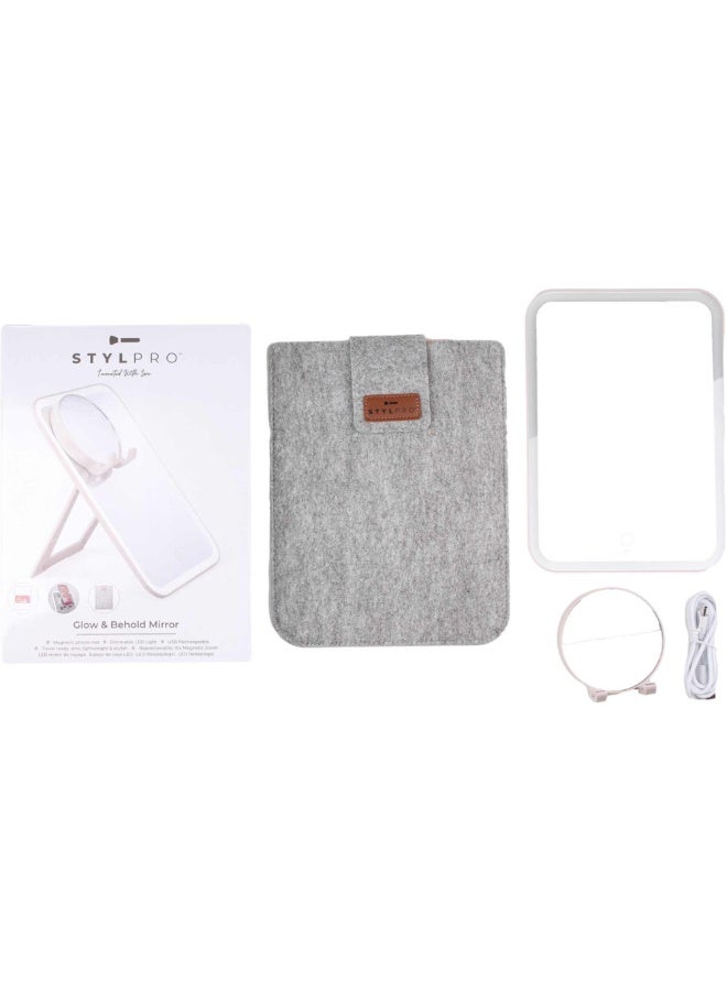 StylPro Glow and Behold Travel Mirror with Selfie Shelf 1unit - Image 4