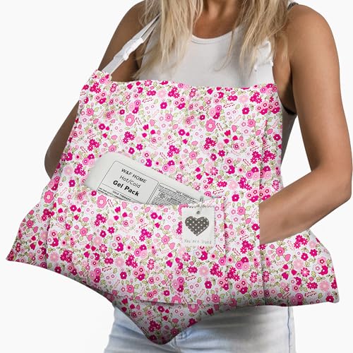 W&F HOME Hysterectomy Pillow for Abdominal Surgery, C Section Pillows, Post Hysterectomy Recovery Must Haves, Recovery Gifts Products, After Surgeries Tummy Tuck Pillow, Heart Surgery Pillows - Pink Flower - Image 1