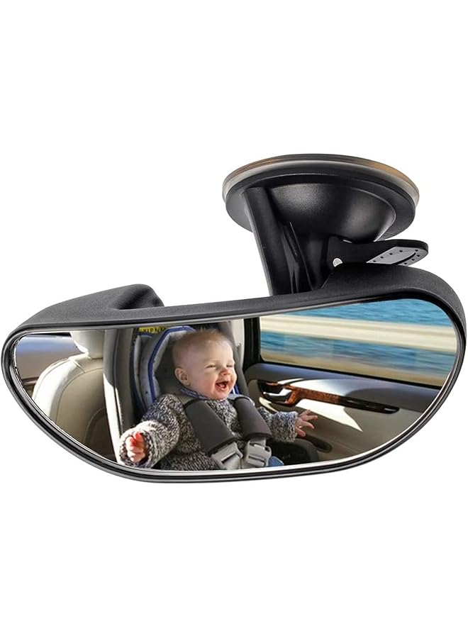 Azonee Baby Car Backseat Mirror 360 Degree Adjustable Strengthen Suction Cup Baby Safety Rearview Mirror For Clearly View Of Infant In Rear Facing Car Seat - Image 1