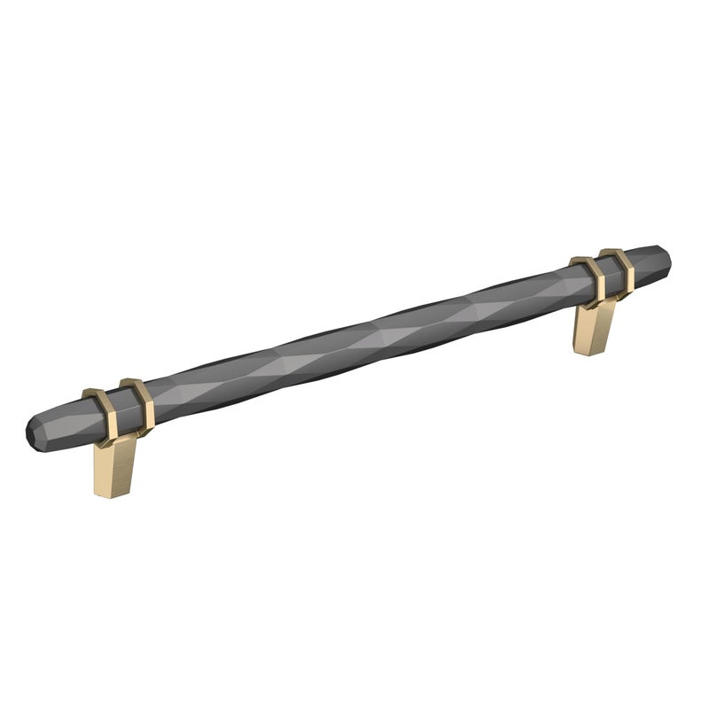 Amerock Cabinet Pull Black ChromeGolden Champagne 8 inch 203 mm CentertoCenter London 1 Pack Drawer Pull Drawer Handle Cabinet Hardware
