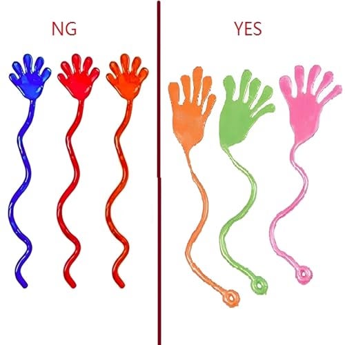 Tuko 20PCS Sticky Hands, Sticky Finger, Kids' Party Favor Sets, Fun Toys, Party Favors, Wacky Fun Stretchy Sticky Hands, Halloween Party Favors, Birthday Parties, Toys for Sensory Kids,20PCS - Image 3