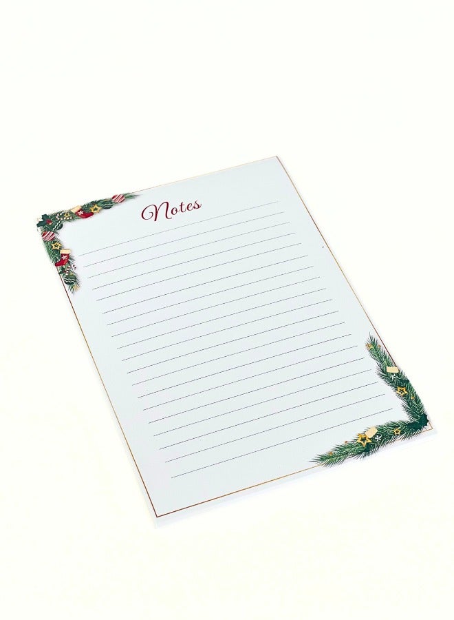 Generic Personalized Christmas Notepads - Pack of 5- 50 Sheets with To-Do List - Customizable with Names and Festive Designs - Image 2