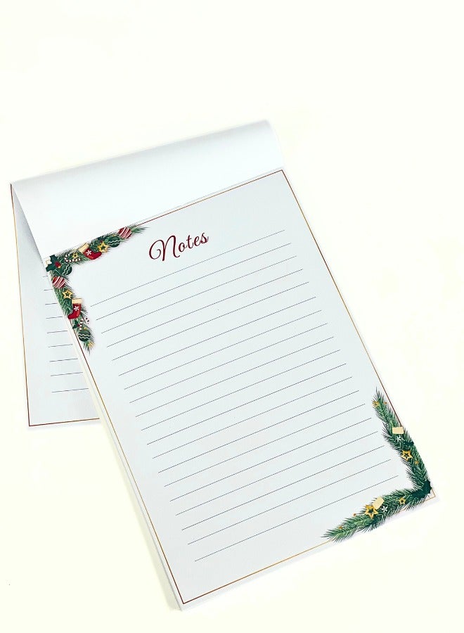 Generic Personalized Christmas Notepads - Pack of 5- 50 Sheets with To-Do List - Customizable with Names and Festive Designs - Image 3