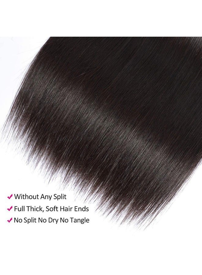 WOWQUEEN 10A Brazilian Straight Human Hair Bundles 18 20 22 Inch 100% Unprocessed Virgin Straight Weave 3 Bundles Deals Human Hair - Image 5