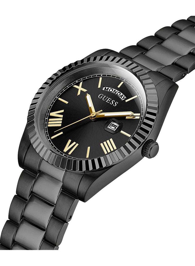 Guess Men’s Black Case Black Stainless Steel Watch GW0265G4 - Image 2