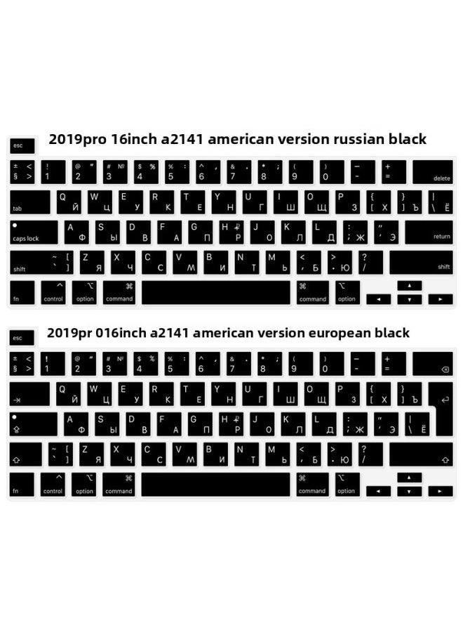 Generic - Russian Keyboard Film For Apple Notebook MacBook Air ProA1932 A2241 Notebook-Color:White Elevator Packaging-Dimensions:If You Need Packaging, Please Purchase It Together And Take Pictures. - Image 1