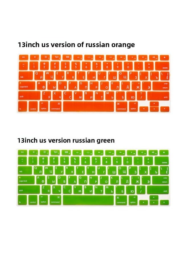 Generic - Russian Keyboard Film For Apple Notebook MacBook Air ProA1932 A2241 Notebook-Color:White Elevator Packaging-Dimensions:If You Need Packaging, Please Purchase It Together And Take Pictures. - Image 1